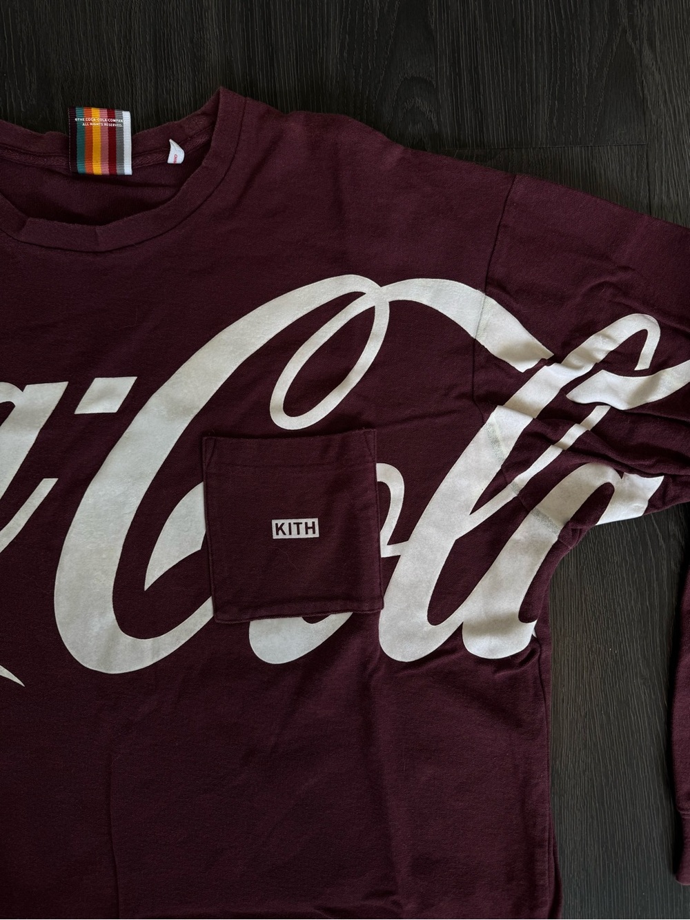 Kith Coca-Cola Unisex Graphic Pocket Tee with White Script
